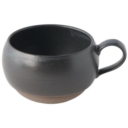 Hrnek 300 ml, černá, keramika, MIJ