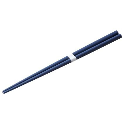 Jídelní hůlky 22,5 cm, námořnická modrá / bílá, bambus, MIJ