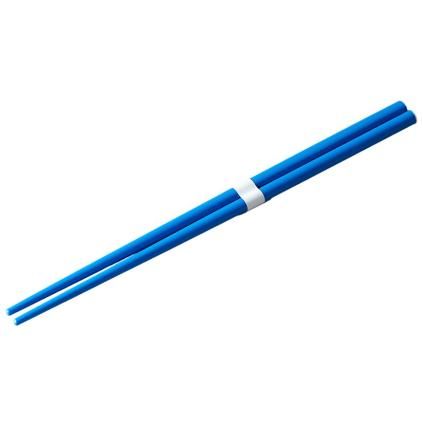 Jídelní hůlky 22,5 cm, královská modrá / bílá, bambus, MIJ