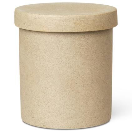 Kelímek na zubní kartáčky BON 10,5 cm, písková, porcelán, ferm LIVING