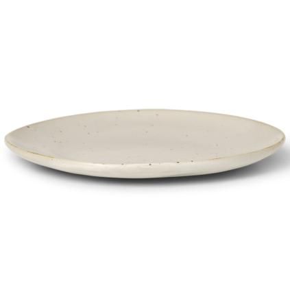 Dezertní talíř FLOW 15 cm, bílá, kamenina, ferm LIVING