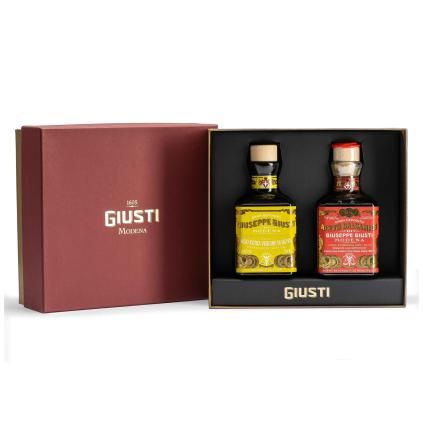 Balzamikový ocet 3 GOLD MEDALS & EVO OIL 2 x 250 ml, Giusti