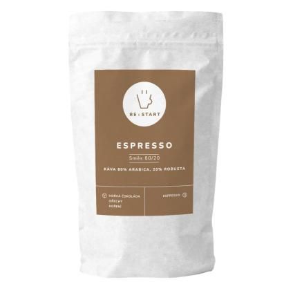 Zrnková káva ESPRESSO 80/20 250 g, RE:START