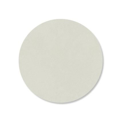 Podtácek CIRCLE NUPO 10 cm, lněná, kůže, LIND DNA