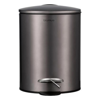 Pedálový odpadkový koš TUBO 3 l, šedá metalická, ocel, Blomus