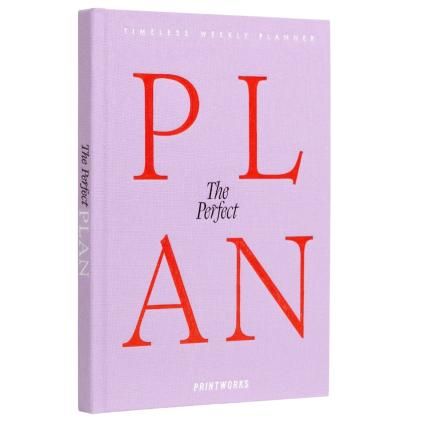 Plánovač THE PERFECT PLAN, fialová, Printworks