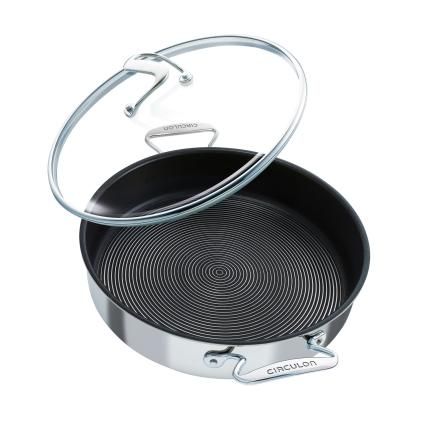 Servírovací pánev STEELSHIELD 30 cm, nerez + nepřilnavá, Circulon