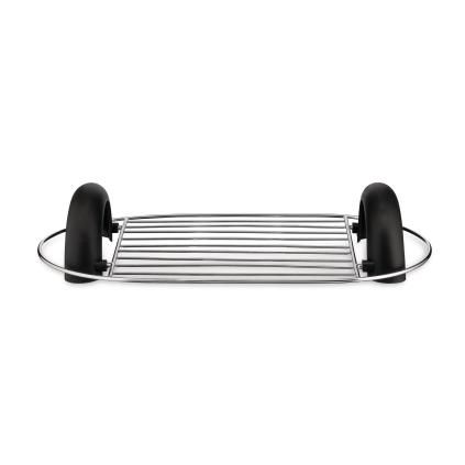 Ohřívač pečiva TORU, stříbrná / černá, nerezová ocel, Alessi