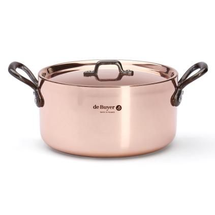 Hrnec PRIMA MATERA 20 cm, s poklicí, měď, de Buyer