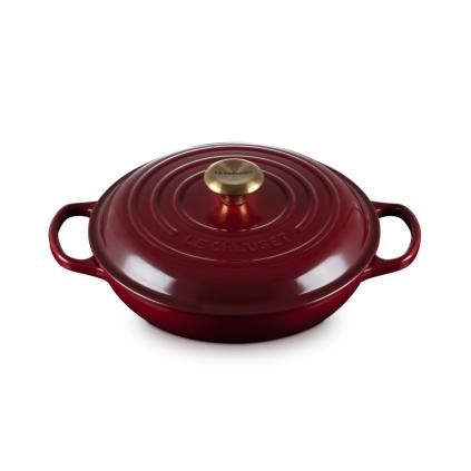 Kastrol SIGNATURE 26 cm, 2,2 l, GARNET, litina, Le Creuset