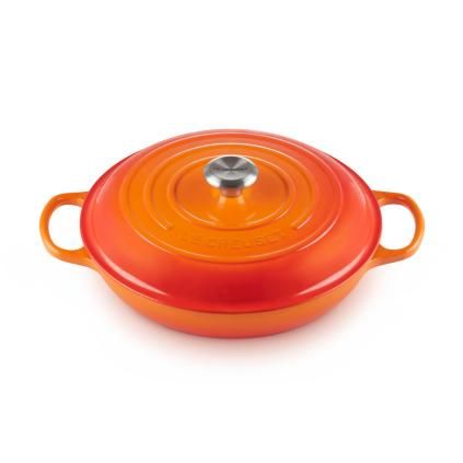 Kastrol SIGNATURE 30 cm, 3,5 l, FLAME, litina, Le Creuset