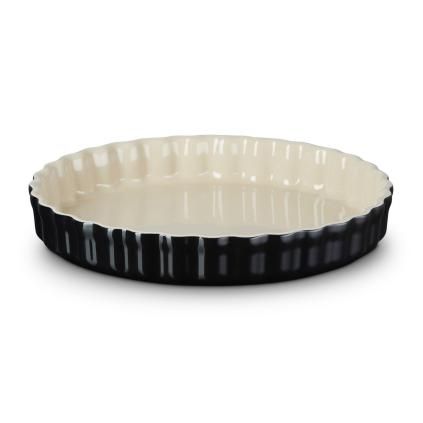 Forma na koláč 28 cm, BLACK ONYX, kamenina, Le Creuset