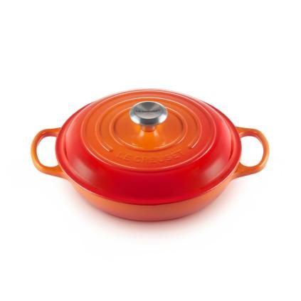 Kastrol SIGNATURE 26 cm, 2,2 l, FLAME, litina, Le Creuset