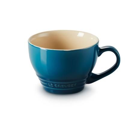 Hrnek na cappuccino 400 ml, DEEP TEAL, kamenina, Le Creuset