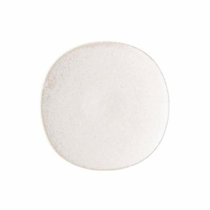 Předkrmový talíř WHITE FADE 21 cm, bílá, keramika, MIJ