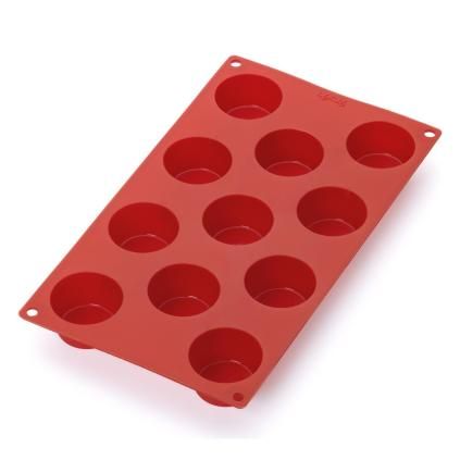 Forma na muffiny 30 cm, červená, silikon, Lékué