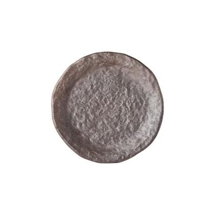 Předkrmový talíř STONE 17 cm, hnědá, keramika, MIJ