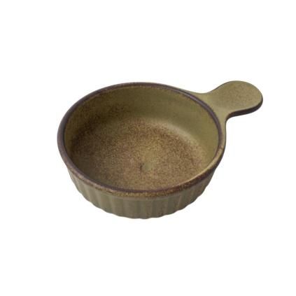 Mini servírovací hrnec DONABE 15 cm, zelená, keramika, MIJ
