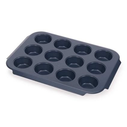 Forma na muffiny NEST BAKE 45072 30 cm, modrá, ocel, Joseph Joseph
