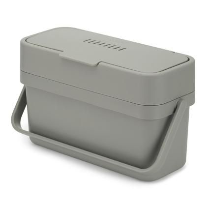 Koš na bio odpad DUO 30139 4 l, šedá, plast, Joseph Joseph