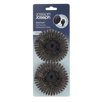 Náhradní hlavice 6500017, s drátěnkou, pro kartáče SINKTECH, sada 2 ks, Joseph Joseph