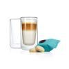 Termosklenice na latté NERO 320 ml, sada 2 ks, Blomus