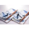 Sada na sushi BLUE & WHITE, sada 6 ks, MIJ