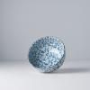 Jídelní miska BLUE DAISY 16 cm, 800 ml, modrá, keramika, MIJ