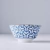 Jídelní miska HERRINGBONE INDIGO IKAT 13 cm, 350 ml, MIJ
