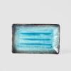 Talíř na sushi SKY BLUE 21,5 x 13 cm, MIJ