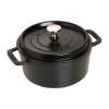 Kulatý hrnec, černá O 18 cm Staub