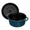 Kulatý hrnec, mořská modř O 24 cm Staub