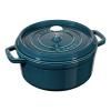 Kulatý hrnec, mořská modř O 24 cm Staub