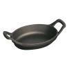 Oválný litinový mini pekáč černý 15 cm Staub