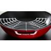 Wok 30 cm, višňová, litina, Staub