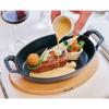 Oválný litinový mini pekáč grafitově šedý 15 cm Staub