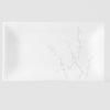 Servírovací talíř WHITE BLOSSOM 33 x 19 cm, obdélník, MIJ