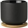 Šálek s podšálkem THEO 200 ml, černá, Stelton