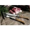 Steakový nůž LUXURY, sada 6 ks, olive, olive, Laguiole