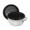 Hrnec COCOTTE 20 cm, bílý lanýž, litina, Staub