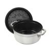 Hrnec COCOTTE 26 cm, bílý lanýž, litina, Staub