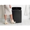 pedalovy odpadkovy kos bo brabantia cerny 2 x 30 l 10