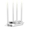Set svícnů SQUARE CANDLE Höfats stříbrný 4 ks 13