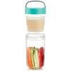 Svačinový box JAR TO GO 600 ml, tyrkysová, Lékué