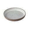 Jídelní talíř CRAZED GREY 22 cm, s vysokým okrajem, MIJ