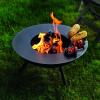 Grilovací plát pro ohniště FLAMES 58 cm, černá, Philippi