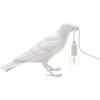 Stolní lampa BIRD WAITING 33 cm, bílá, Seletti