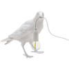 Stolní lampa BIRD WAITING 33 cm, bílá, Seletti