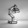 Stolní lampa CUT & PASTE 58 cm, černobílá, Seletti