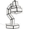 Stolní lampa CUT & PASTE 58 cm, černobílá, Seletti